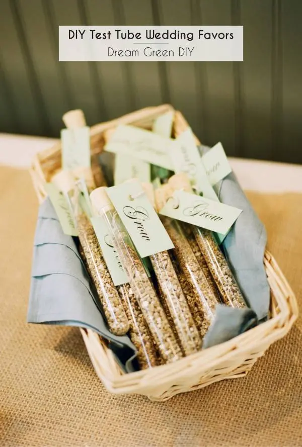 DIY Test Tube Wedding Favors For Packing Special G
