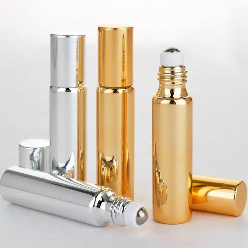 5ml 10ml Shiny Gold And Shiny Silver Color Glass V