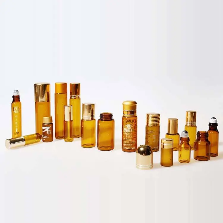 Amber Glass Essention Oil Packing Glass Vials With